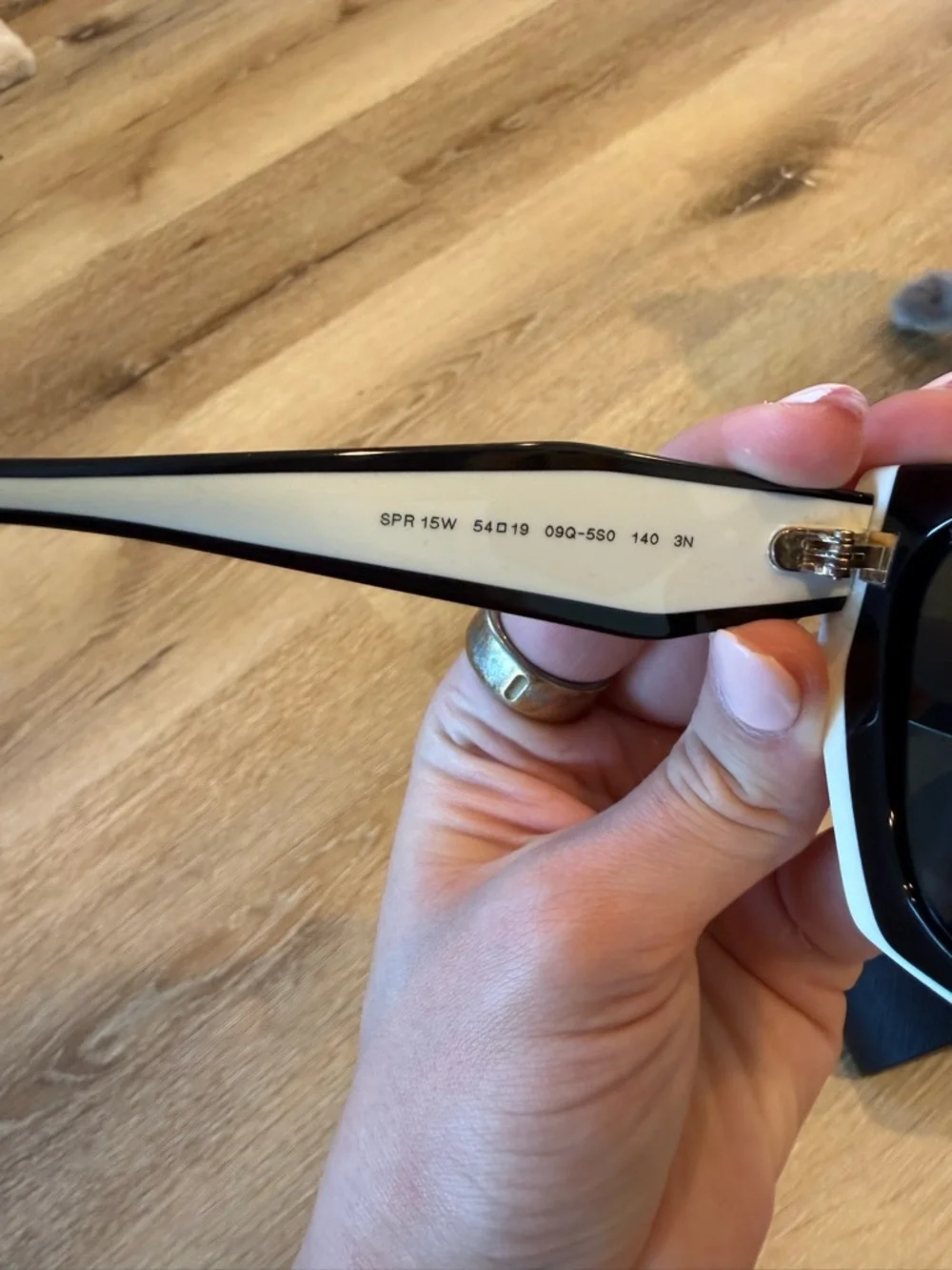 Prada 15WS 15 09Q5S0 black talc sunglasses NIB - Picture 7 of 9